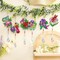 6 Pcs Diamond Art Kits Birds Diamond Wind Chimes Kit Diamond Art Suncatchers Double Sided Flower Ornaments with Crystal Pendant for Adults DIY Spring Summer Home Garden Hanging Ornament